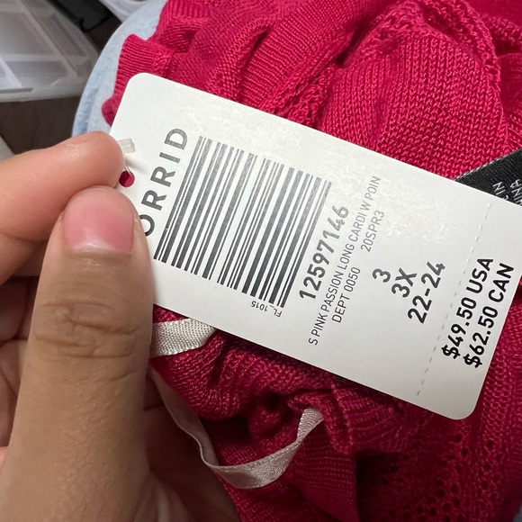 Pointelle Cardigan Open Front Sweater - Picture 6 of 6